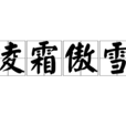凌霜傲雪 凌霜傲雪