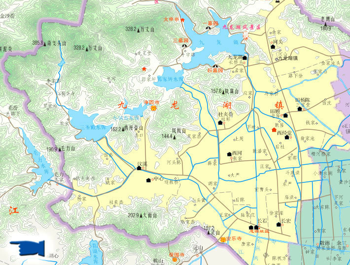 九龍湖鎮地圖