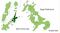 南松浦郡在日本長崎縣的位置