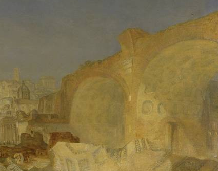 油畫描繪了康斯坦丁大會堂的巨型拱頂