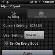 Adjust SD Speed Adjust SD Speed