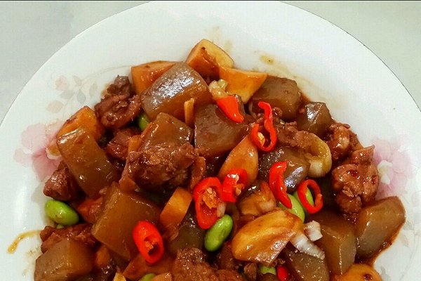 魔芋燒肉片 魔芋燒肉片
