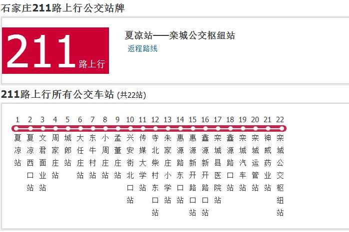 石家莊公交211路 石家莊公交211路