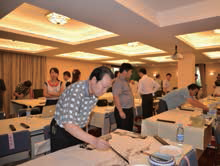 中國文化院舉行書畫家筆會