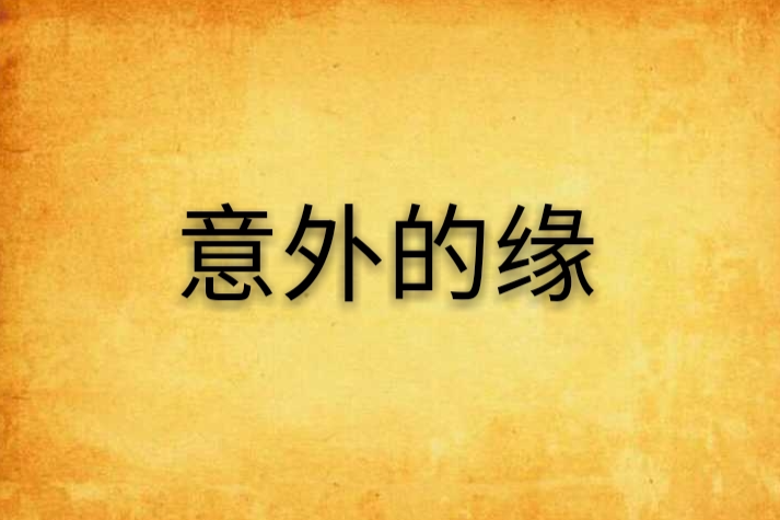 意外的緣 意外的緣