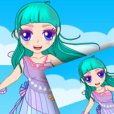 可愛海灘少女