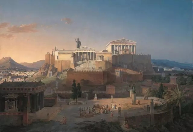 古典時代的雅典城復原圖