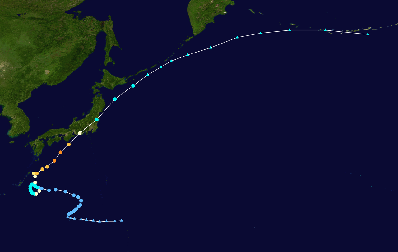 2011年第15號颱風“洛克”路徑圖