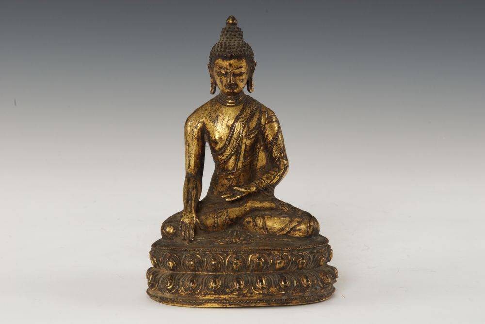 明鎏金銅佛像(溫州博物館藏品)