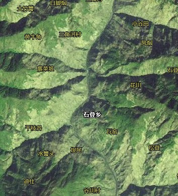 石登村機周邊衛星地圖