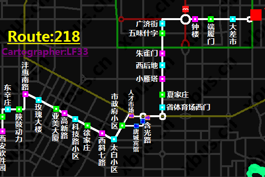 西安公交218路 西安公交218路