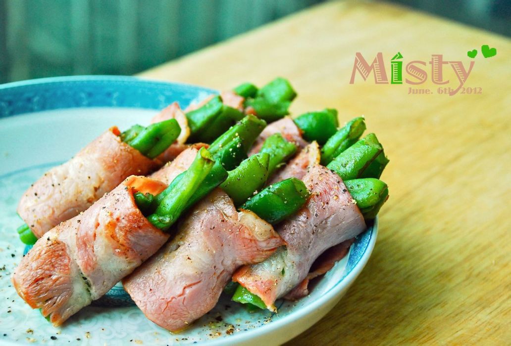 培根卷豆角 培根卷豆角