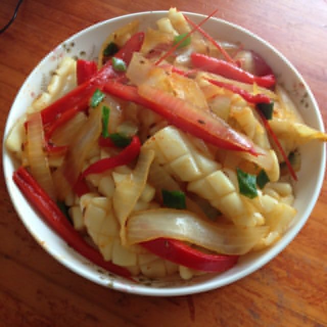 蔥爆鮮魷 蔥爆鮮魷