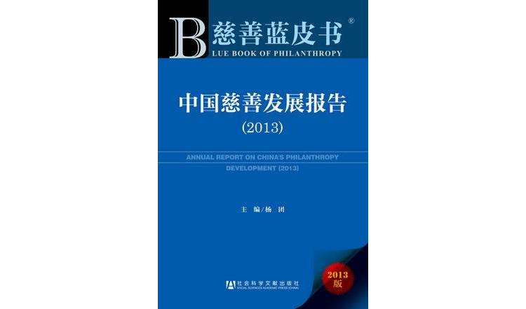 中國慈善發展報告(2013)