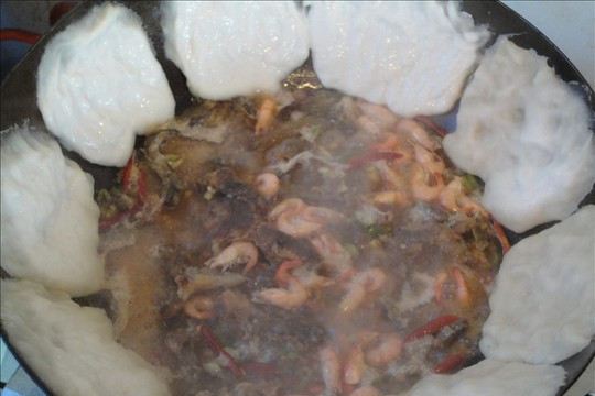 小魚蝦貼餅 小魚蝦貼餅