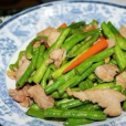 肉片炒豇豆 肉片炒豇豆