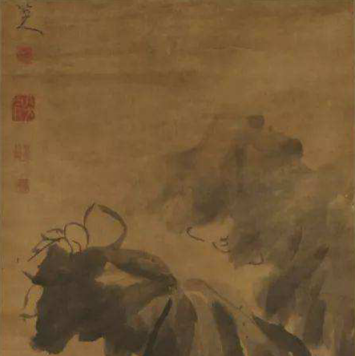 荷花雙禽圖 荷花雙禽圖