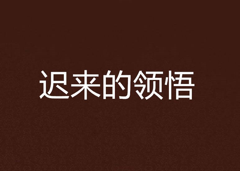 遲來的領悟 遲來的領悟