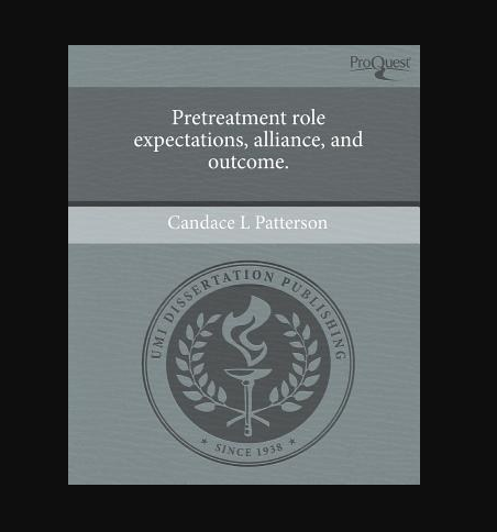 Pretreatment Role Expectations, Alliance, and Outcome. Pretreatment Role Expectations, Alliance, and Outcome.