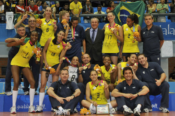 巴西女排獲得冠軍