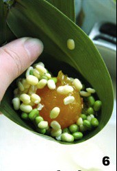 綠豆蛋黃粽子