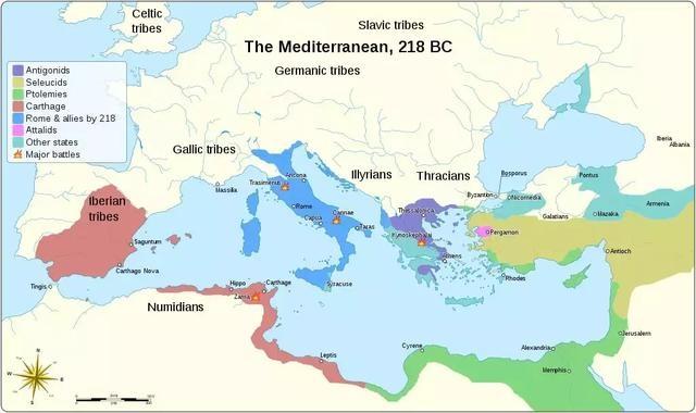 第二次布匿戰爭開始前的地中海世界