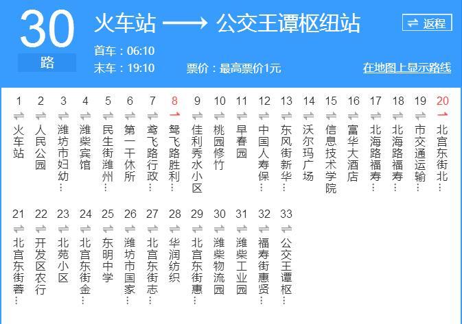 濰坊公交30路