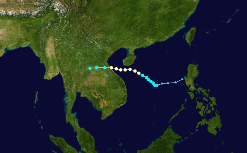 2007年颱風“利奇馬”路徑圖