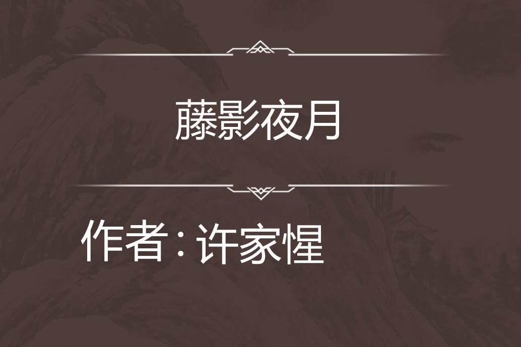 藤影夜月 藤影夜月