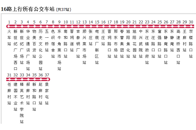 邢台公交16路 邢台公交16路