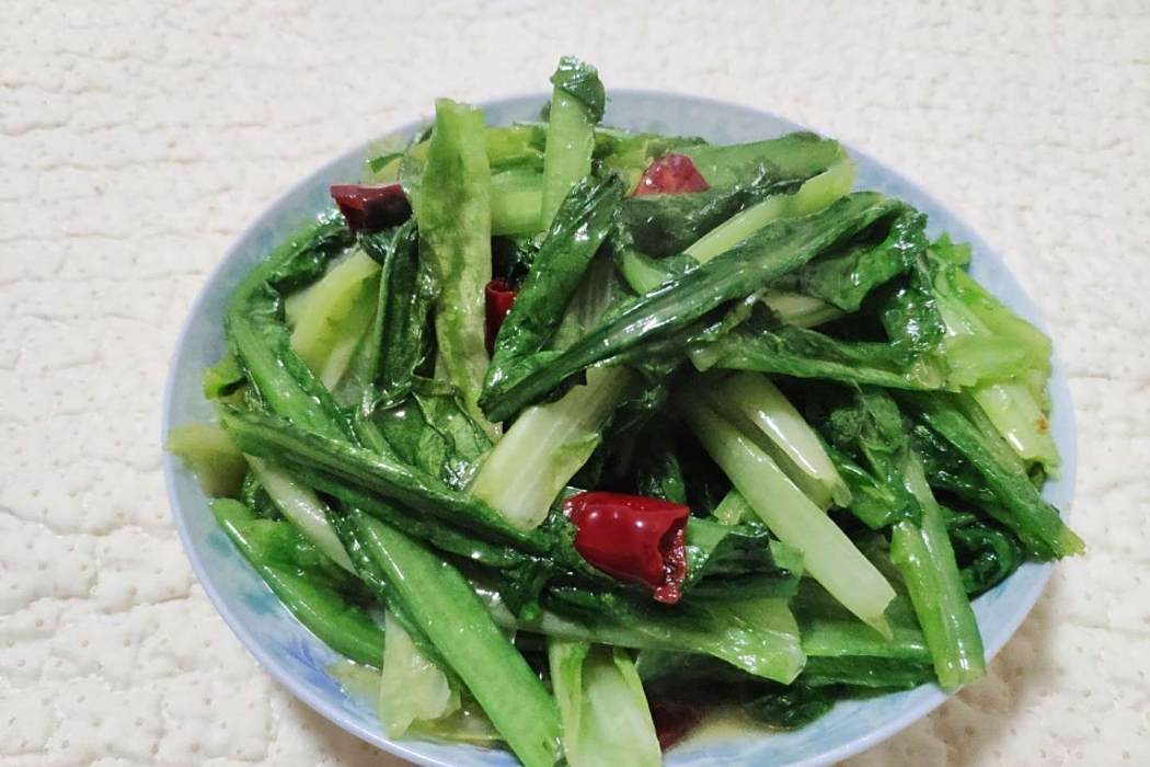 熗拌油麥菜 熗拌油麥菜