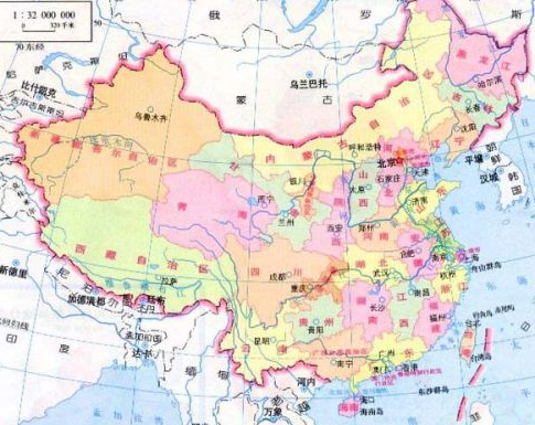 中國政區圖