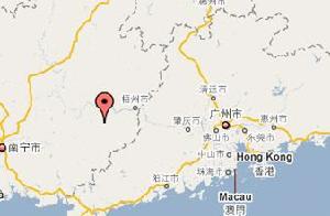 象棋鎮在廣西壯族自治區內位置