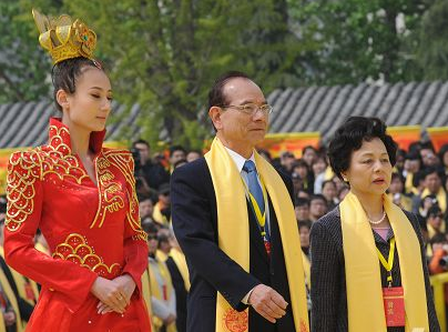 中國國民黨副主席林豐正攜夫人進香