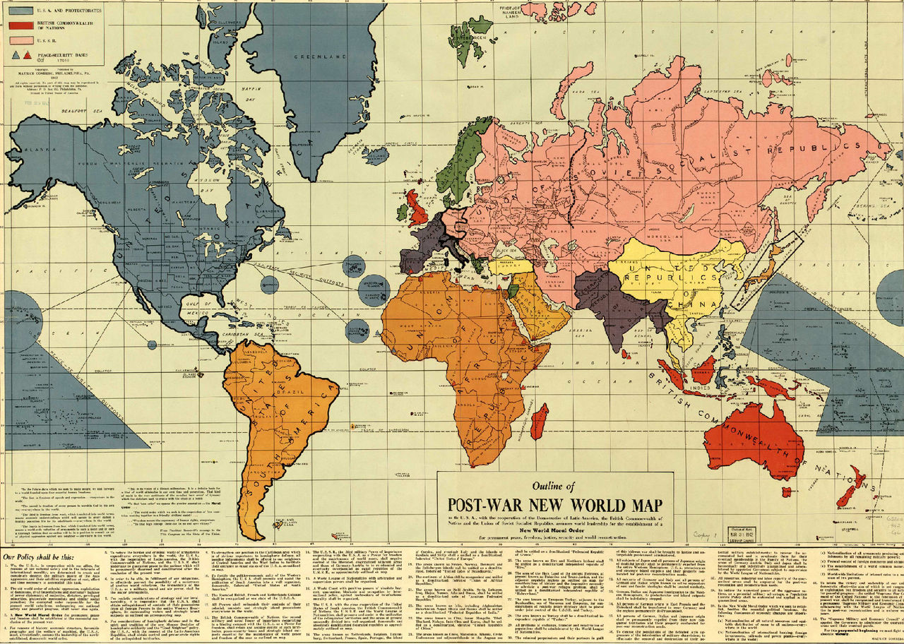 戰後新世界地圖綱要