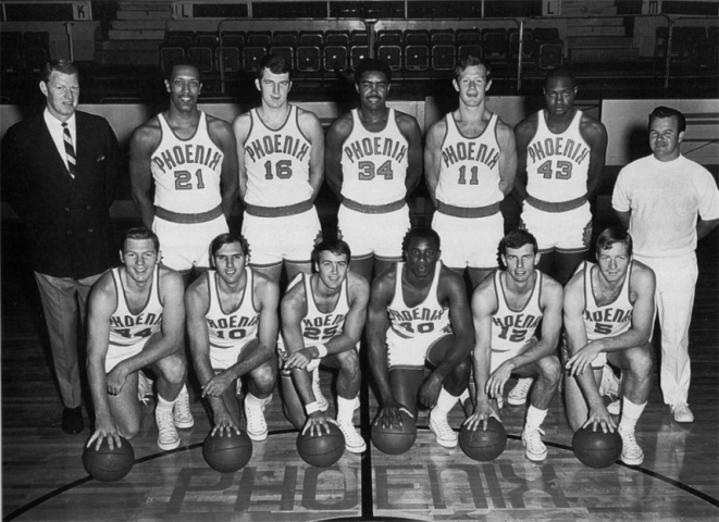 1968-69賽季NBA太陽隊陣容（後右2為尼爾·詹森）
