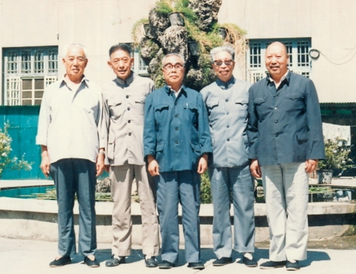 柴書林（右二）與陳博文、蘇景一、郎寶信等