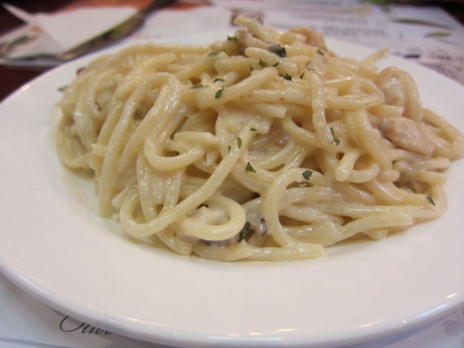 蘑菇培根面 蘑菇培根面
