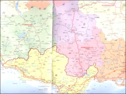 海南省地圖