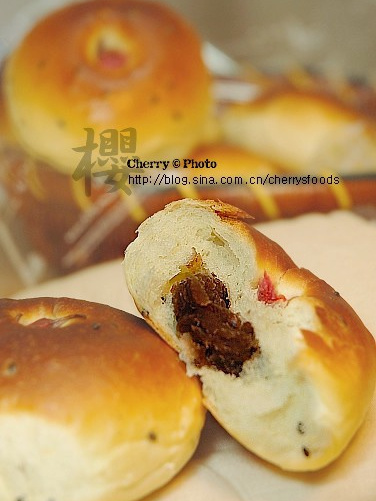 豆沙櫻花包 豆沙櫻花包