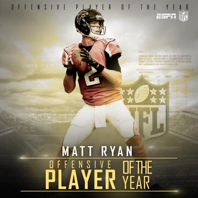 2017 NFL最有價值橄欖球運動員MATT RYAN