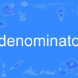 denominator denominator