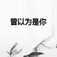 曾以為是你 曾以為是你