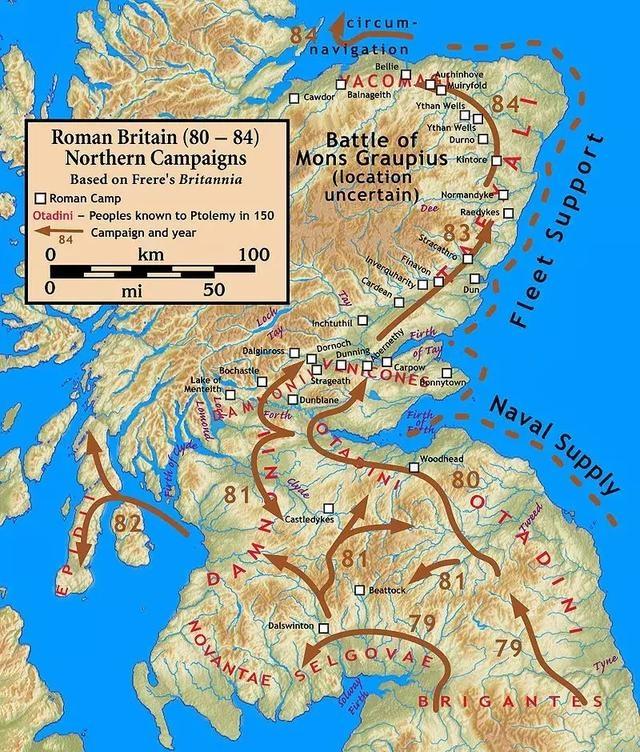 羅馬人對蘇格蘭的兩翼戰略合圍