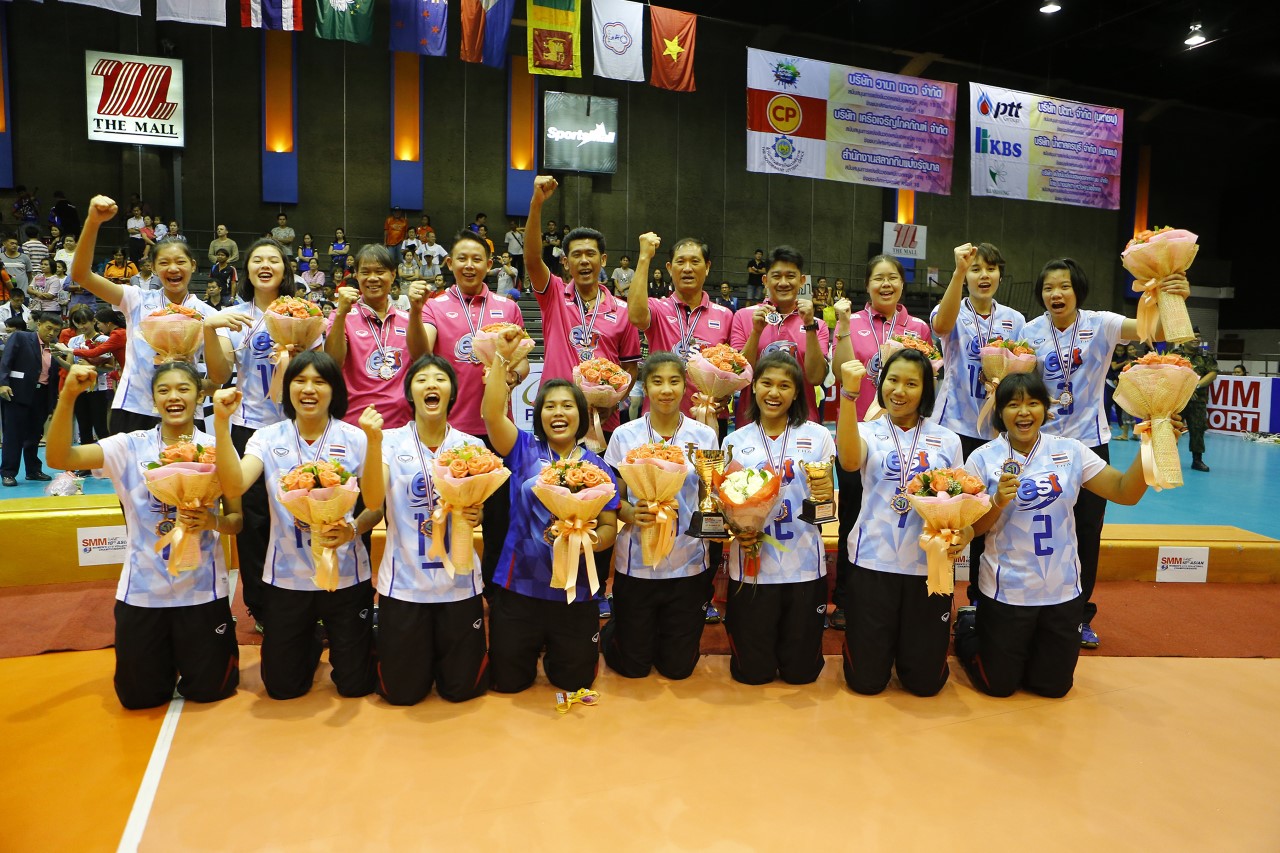 泰國青年女排獲得季軍