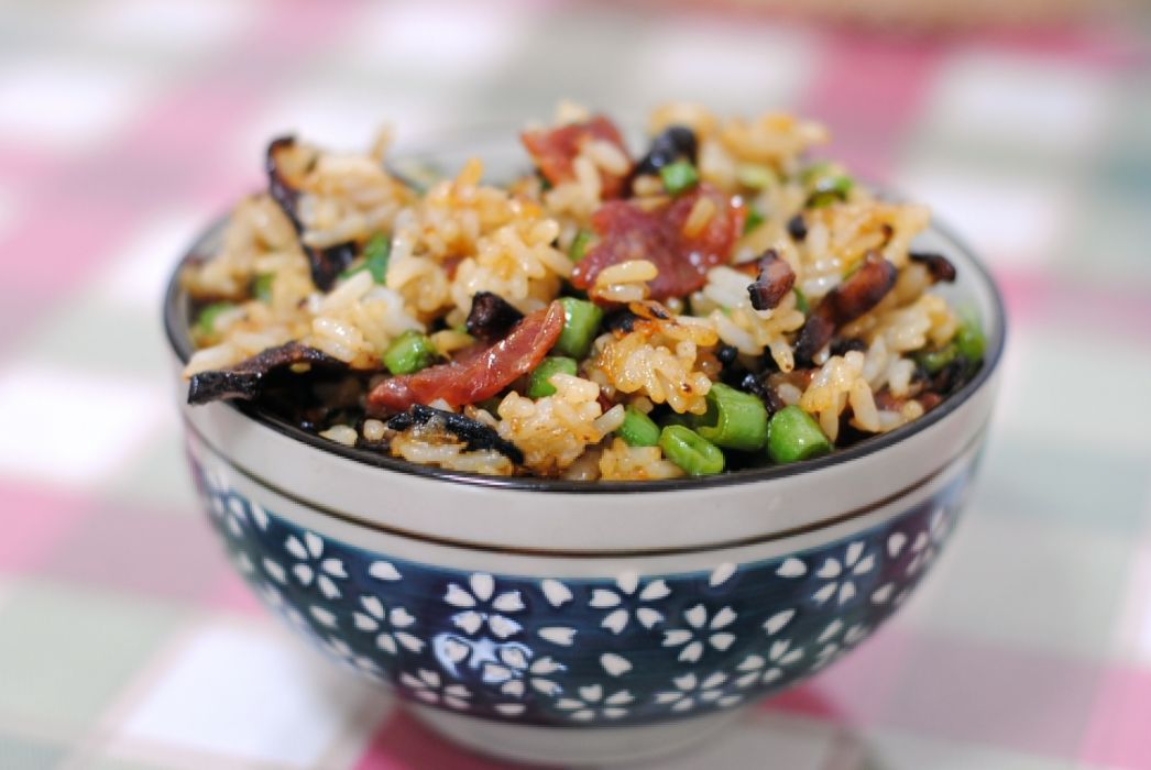 腊味菜豆炒飯 腊味菜豆炒飯