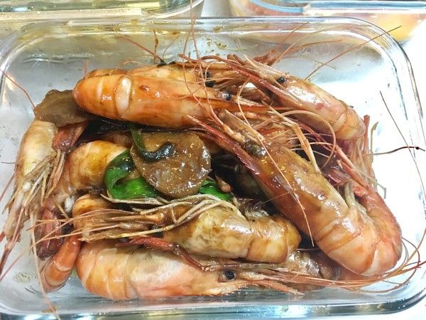 羅勒燒蝦