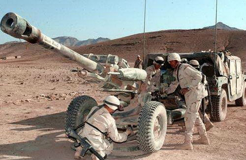 美國105毫米M119式牽引榴彈炮