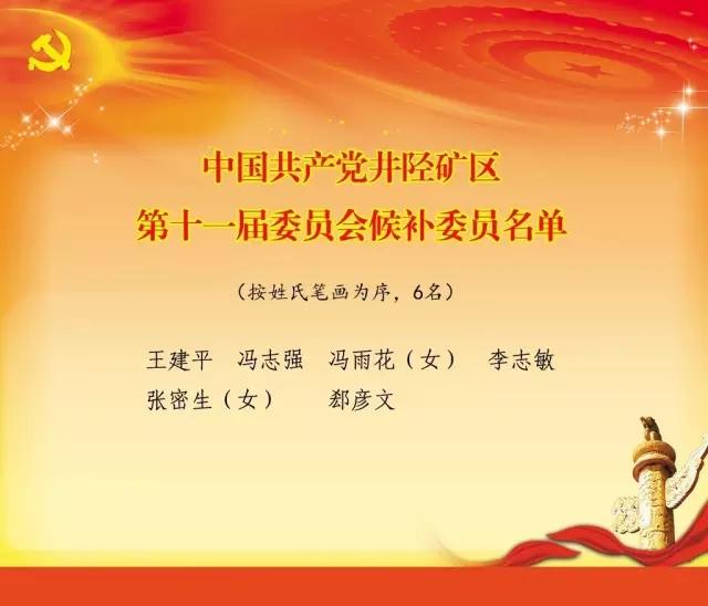 中國共產黨井陘礦區第十一次代表大會