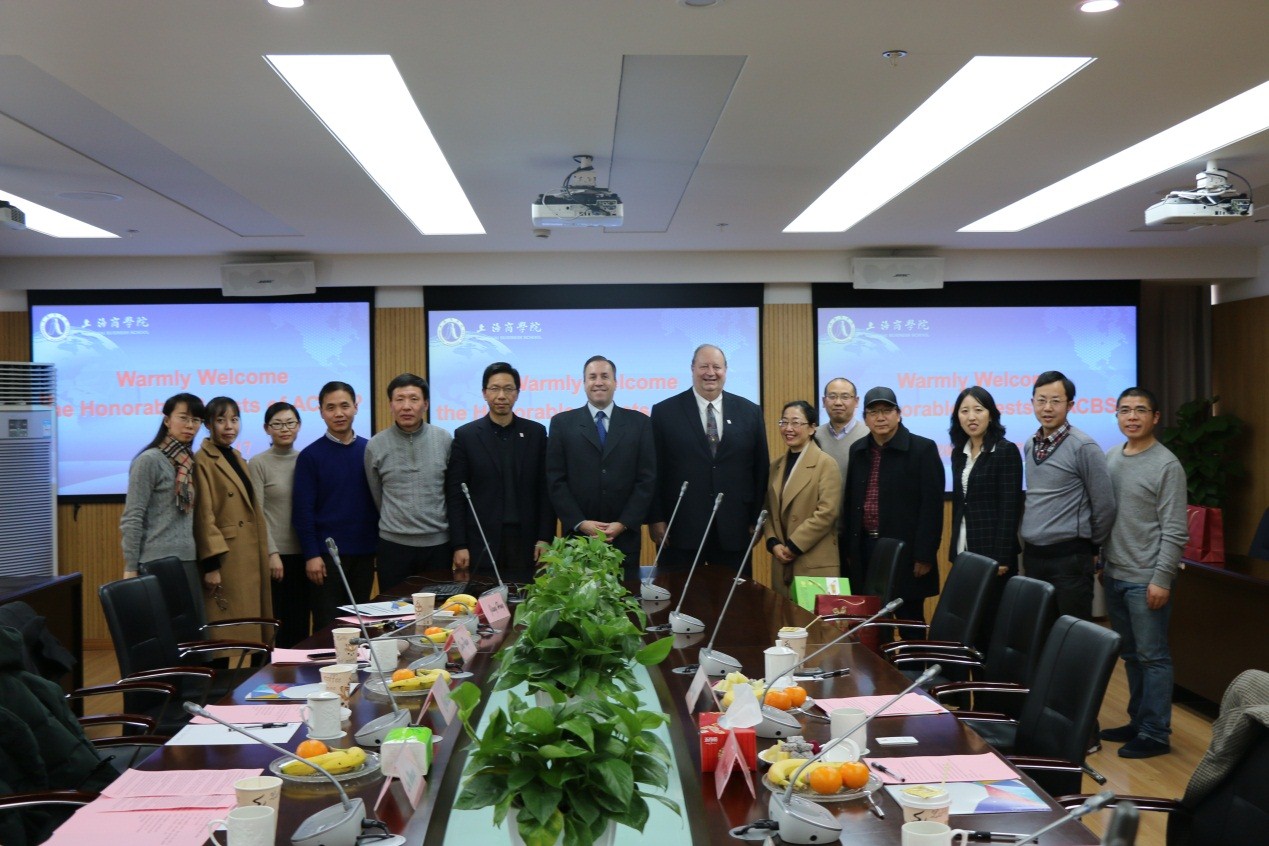 美國商學院認證委員會（ACBSP）總裁一行來訪上海商學院